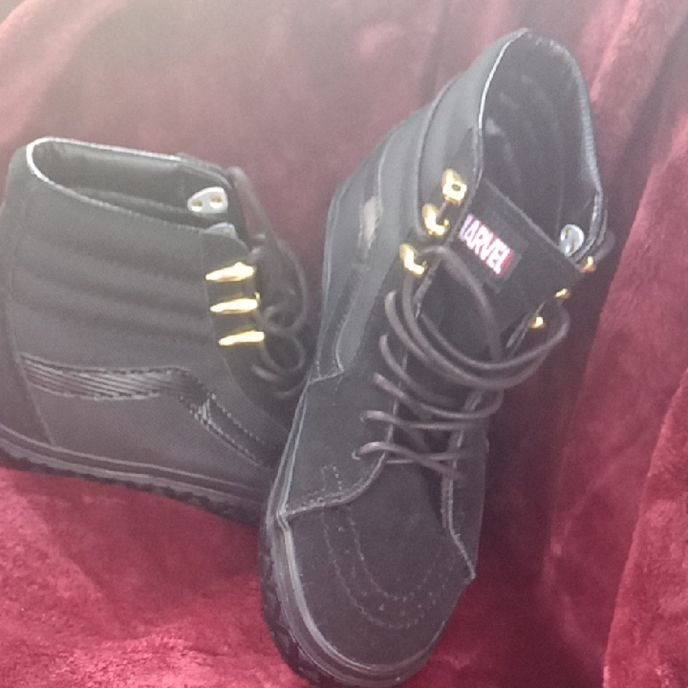 Marvel Black and Gold High-Tops